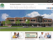 Tablet Screenshot of daytonfoundation.org